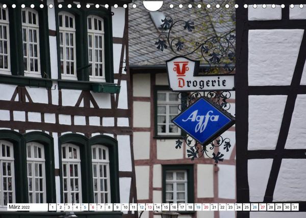 Produktbild: Monschau - Fachwerkidylle in der Eifel (Wandkalender 2022 DIN A4 quer)
