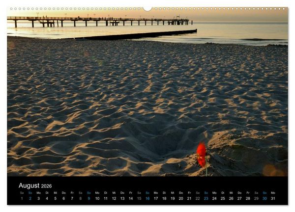 Produktbild: Ostseestrand Graal-M&uuml;ritz (hochwertiger Premium Wandkalender 2026 DIN A2 quer), Kunstdruck in Hochglanz