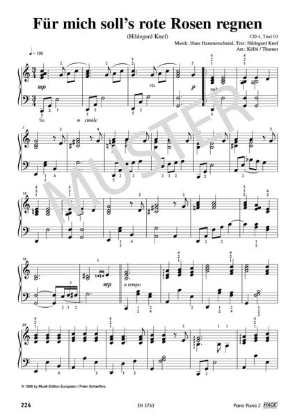 Produktbild: Piano Piano 2 mittelschwer + 4 CDs