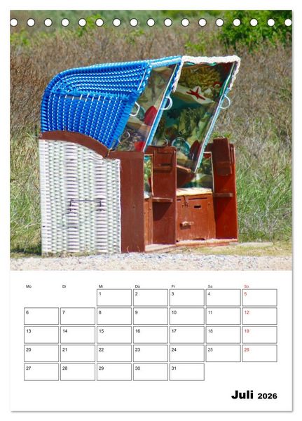 Produktbild: Einzigartige Insel Helgoland (Tischkalender 2026 DIN A5 hoch), CALVENDO Monatskalender