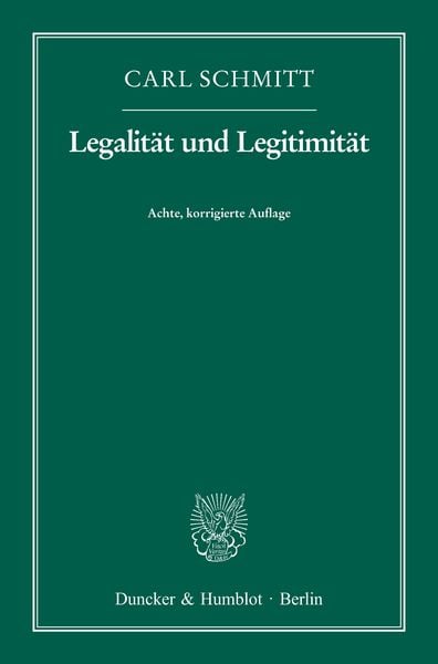 Produktbild: Legalit&auml;t und Legitimit&auml;t.