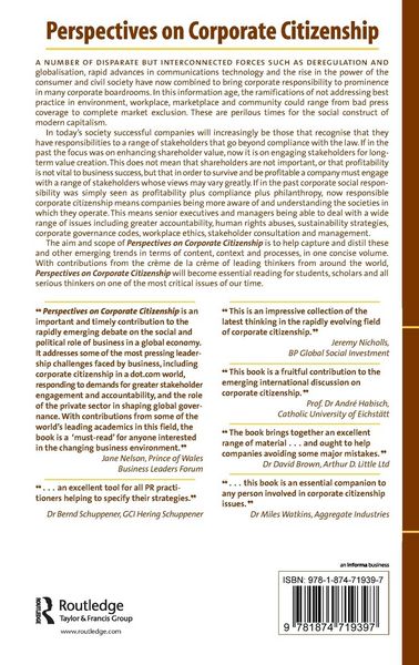 Produktbild: Perspectives on Corporate Citizenship