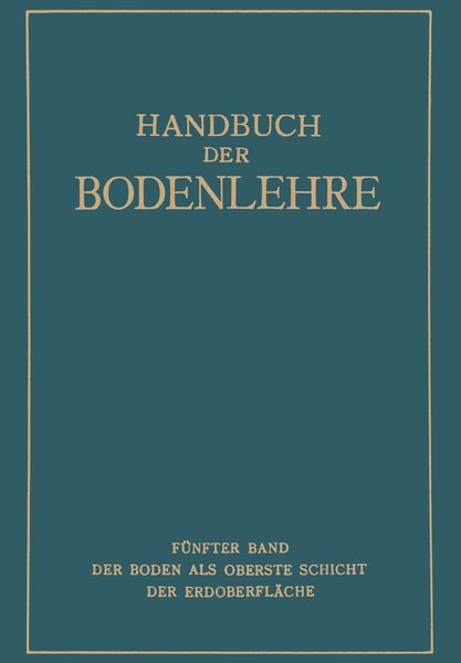 Produktbild: Der Boden als oberste Schicht der Erdoberfl&auml;che