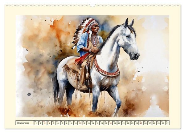 Produktbild: Nostalgie - der Wilde Westen (Wandkalender 2026 DIN A2 quer), CALVENDO Monatskalender