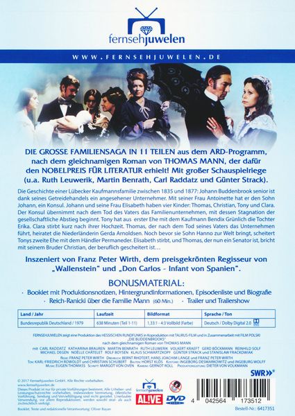 Produktbild: Die Buddenbrooks - Die komplette Serie in 11 Teilen [4 DVDs]