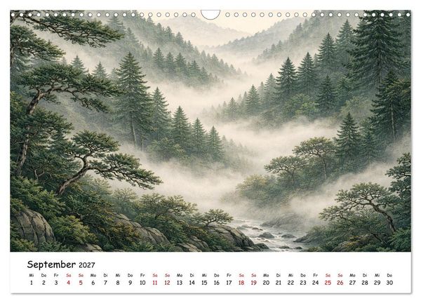 Produktbild: Jahreszeitenspiel (Wandkalender 2027 DIN A3 quer), CALVENDO Monatskalender