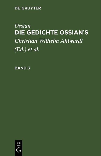 Produktbild: Die Gedichte Oisian's. Band 3