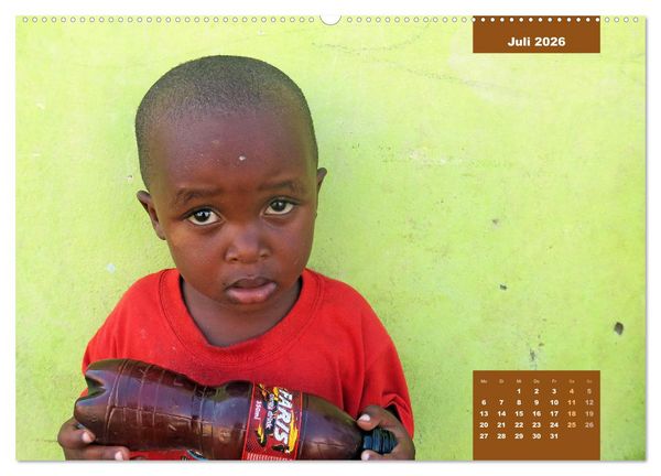 Produktbild: Kinderportr&auml;ts aus Afrika (hochwertiger Premium Wandkalender 2026 DIN A2 quer), Kunstdruck in Hochglanz