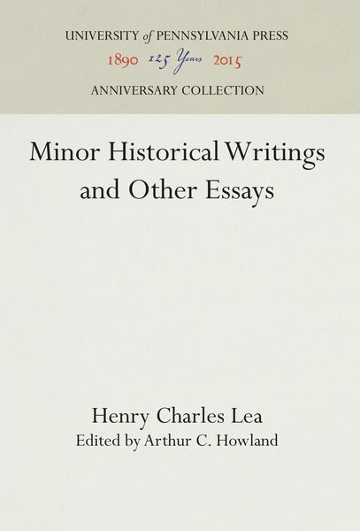 Produktbild: Minor Historical Writings and Other Essays