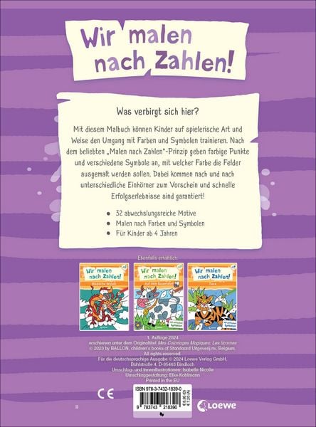 Produktbild: Wir malen nach Zahlen! - Einh&ouml;rner