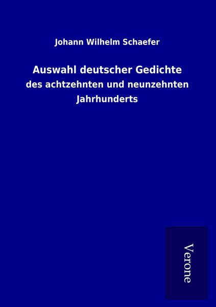 Produktbild: Auswahl deutscher Gedichte