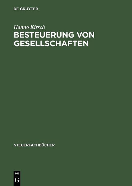 Produktbild: Besteuerung von Gesellschaften