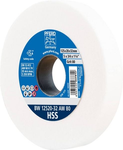 Produktbild: PFERD TOOLS 39009698 Schleifbockscheibe Durchmesser 125mm 80 1St.