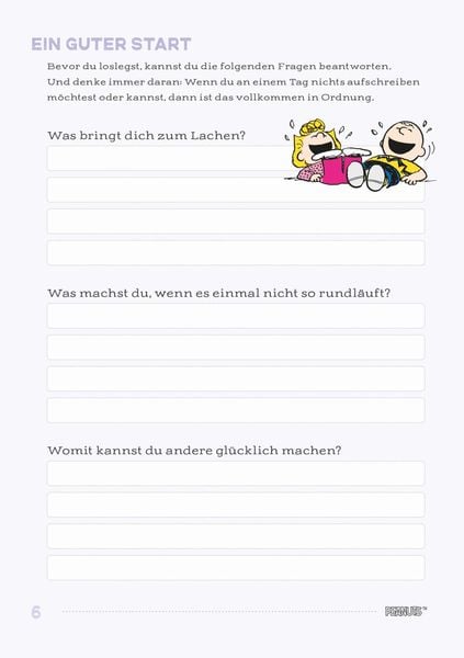 Produktbild: Peanuts Geschenkbuch: Ein guter Tag