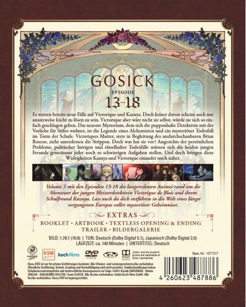 Produktbild: Gosick Vol. 3 (Ep. 13-18)