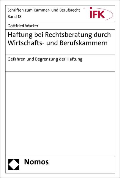 Produktbild: Haftung bei Rechtsberatung durch Wirtschafts- und Berufskammern