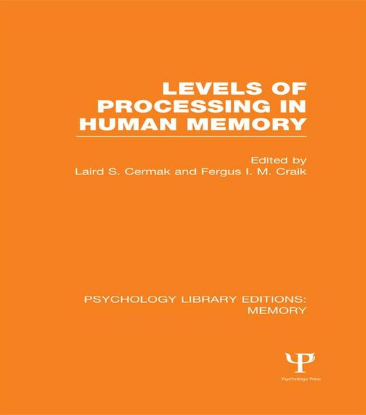 Produktbild: Levels of Processing in Human Memory (PLE: Memory)