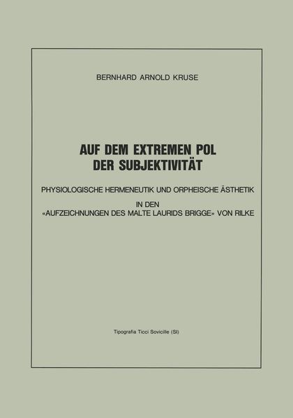 Produktbild: Auf dem Extremen Pol der Subjektivit&auml;t