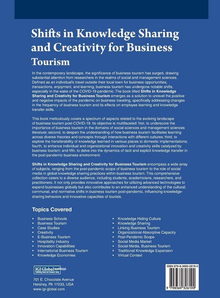 Produktbild: Shifts in Knowledge Sharing and Creativity for Business Tourism