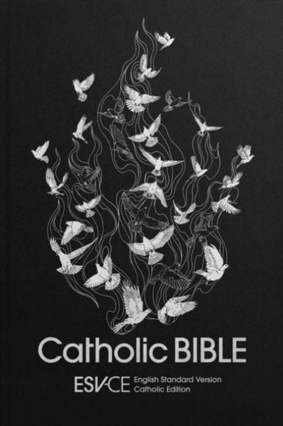 Produktbild: ESV-CE Catholic Bible, Black Hardback, Silver Foiled Dove, British Liturgical Bible, Silver Ribbon Marker, ESV-CE, Hardback, Standard size