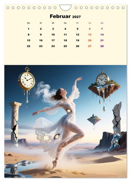 Produktbild: TraumT&auml;nzer - Schritte durch Zeit, Licht und Illusion (Wandkalender 2027 DIN A4 hoch), CALVENDO Monatskalender