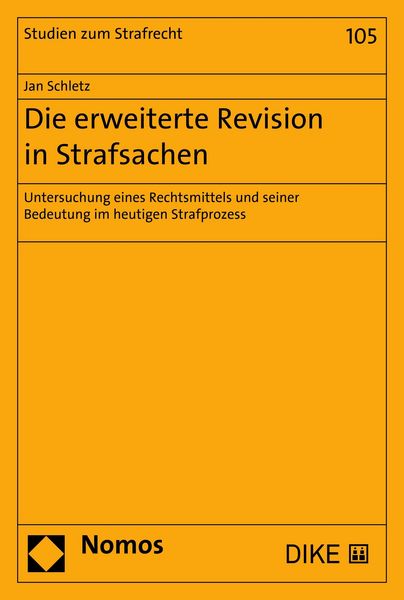 Produktbild: Die erweiterte Revision in Strafsachen