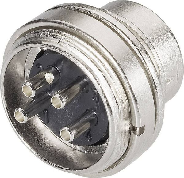 Produktbild: binder 09-0307-00-03 Rundstecker Flanschstecker Gesamtpolzahl: 3 Serie (Rundsteckverbinder): 581 1 St.