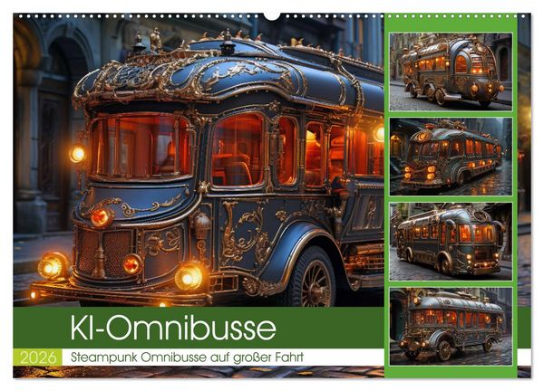 KI-Omnibusse (Wandkalender 2026 DIN A2 quer), CALVENDO Monatskalender