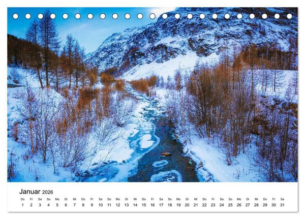 Produktbild: Flusswelt Schweiz (Tischkalender 2026 DIN A5 quer), CALVENDO Monatskalender