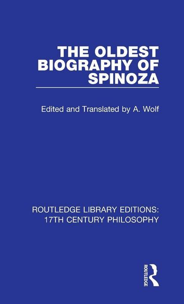 Produktbild: The Oldest Biography of Spinoza