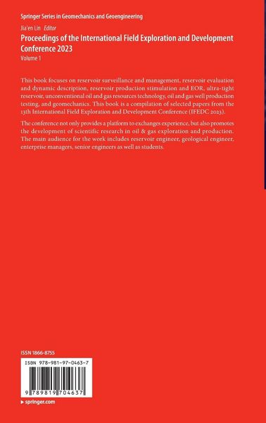 Produktbild: Proceedings of the International Field Exploration and Development Conference 2023