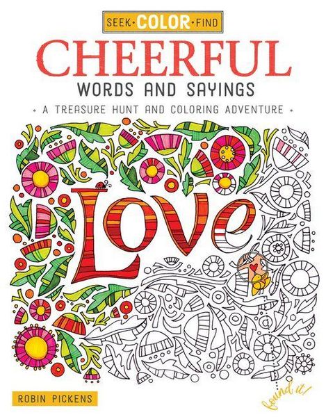 Produktbild: Seek, Color, Find Cheerful Words and Sayings