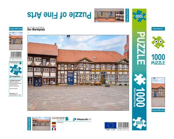 CALVENDO Puzzle Der Marktplatz | 1000 Teile Lege-Größe 64x48cm Foto-Puzzle für glückliche Stunden