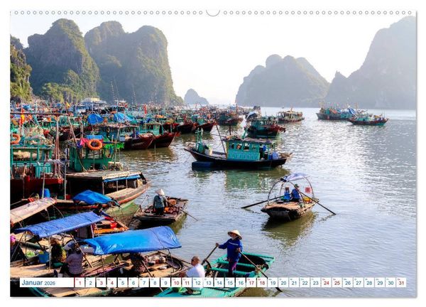 Produktbild: Asien Pur: Vietnam (hochwertiger Premium Wandkalender 2026 DIN A2 quer), Kunstdruck in Hochglanz