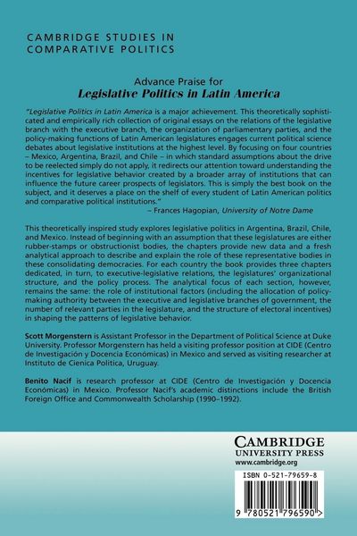 Produktbild: Legislative Politics in Latin America