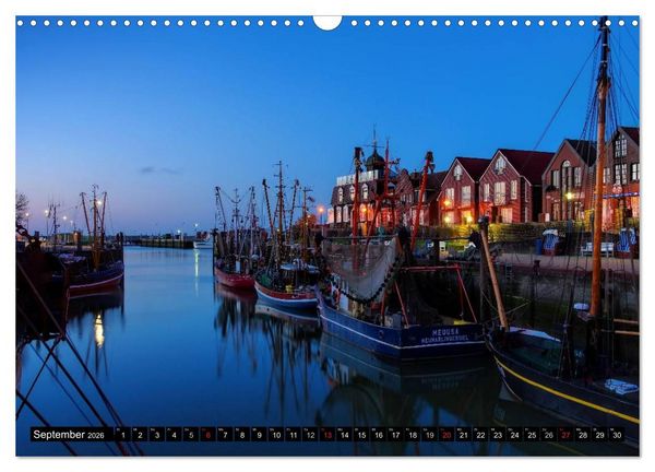 Produktbild: Neuharlingersiel - Ostfrieslands sch&ouml;nstes Hafenst&auml;dtchen (Wandkalender 2026 DIN A3 quer), CALVENDO Monatskalender