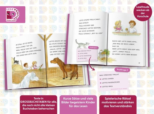 Produktbild: Leseprofis &ndash; GROSSBUCHSTABEN: EIN FOHLEN NAMENS SCHNUPPE, 1. Klasse