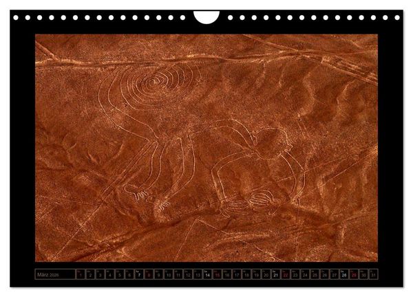 Produktbild: Die NAZCA Linien - Geheimnisvolle Figuren (Wandkalender 2026 DIN A4 quer), CALVENDO Monatskalender
