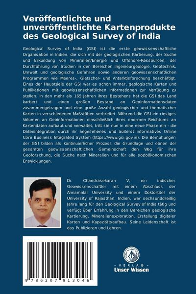 Produktbild: Ver&ouml;ffentlichte und unver&ouml;ffentlichte Kartenprodukte des Geological Survey of India