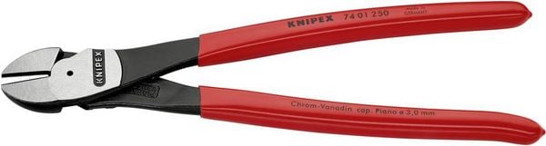 Produktbild: Knipex 74 01 250 Werkstatt Kraft-Seitenschneider mit Facette 250mm