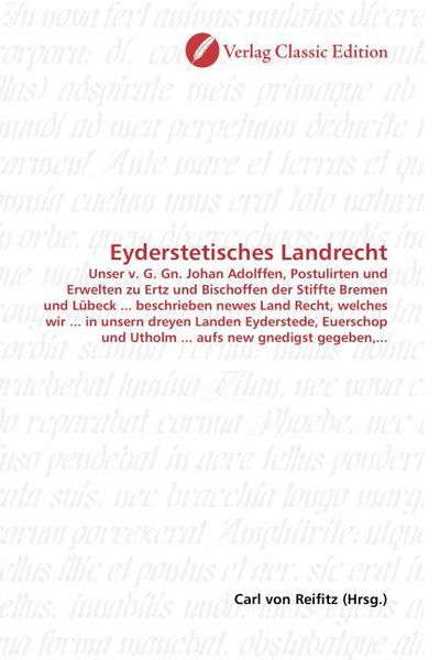 Produktbild: Eyderstetisches Landrecht