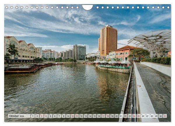 Produktbild: Singapur entdecken (Wandkalender 2026 DIN A4 quer), CALVENDO Monatskalender