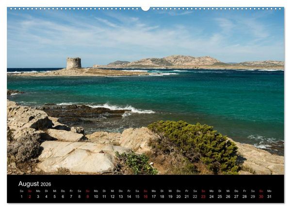 Produktbild: Sardinien - die sch&ouml;nsten Emotionen der Insel (hochwertiger Premium Wandkalender 2026 DIN A2 quer), Kunstdruck in Hochglanz