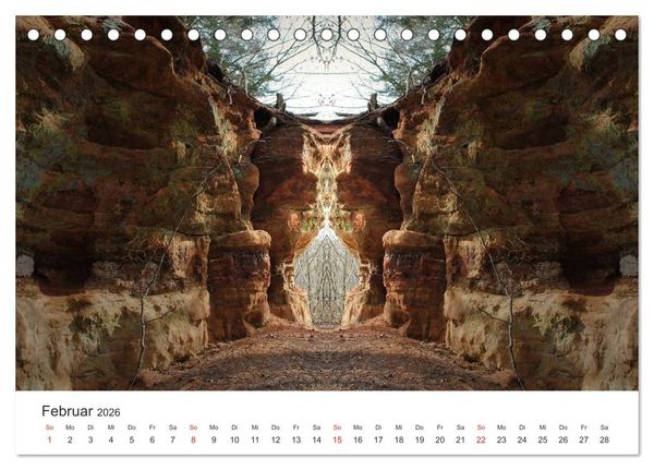 Produktbild: Spiegelwelten - Natur anders sehen (Tischkalender 2026 DIN A5 quer), CALVENDO Monatskalender