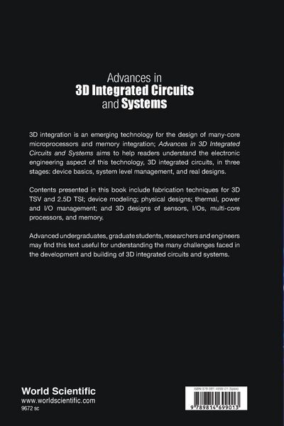 Produktbild: Advances in 3d Integrated Circuits and Systems