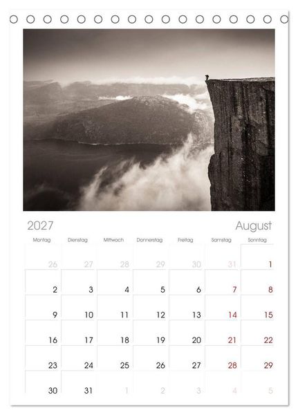 Produktbild: Tischplaner 2027 - Wild, Wild Places (A5 Tischkalender zum Aufstellen) CALVENDO