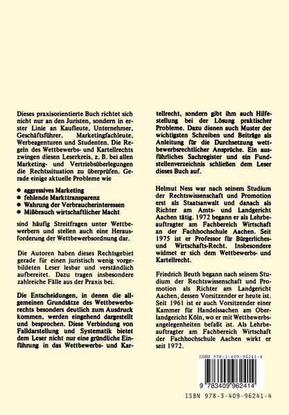 Produktbild: Wettbewerbs- und Kartellrecht