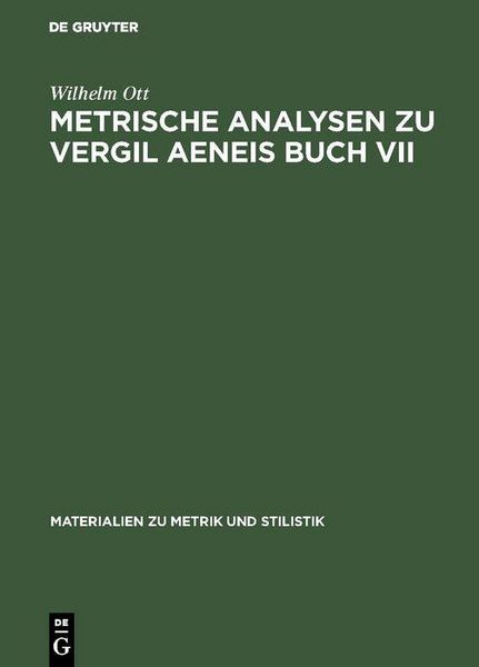 Produktbild: Metrische Analysen zu Vergil Aeneis Buch VII