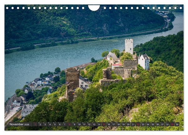 Produktbild: Burgen und Festungen am Mittelrhein (Wandkalender 2026 DIN A4 quer), CALVENDO Monatskalender