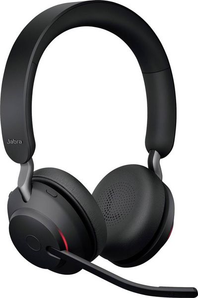 Produktbild: Jabra Evolve2 65 UC On Ear Headset Bluetooth&reg; Stereo Schwarz Lautst&auml;rkeregelung, Batterieladeanzeige, Mikrofon-Stummschaltung Telefon